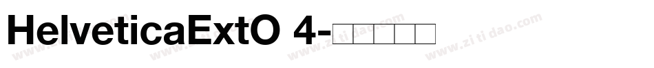 HelveticaExtO 4字体转换